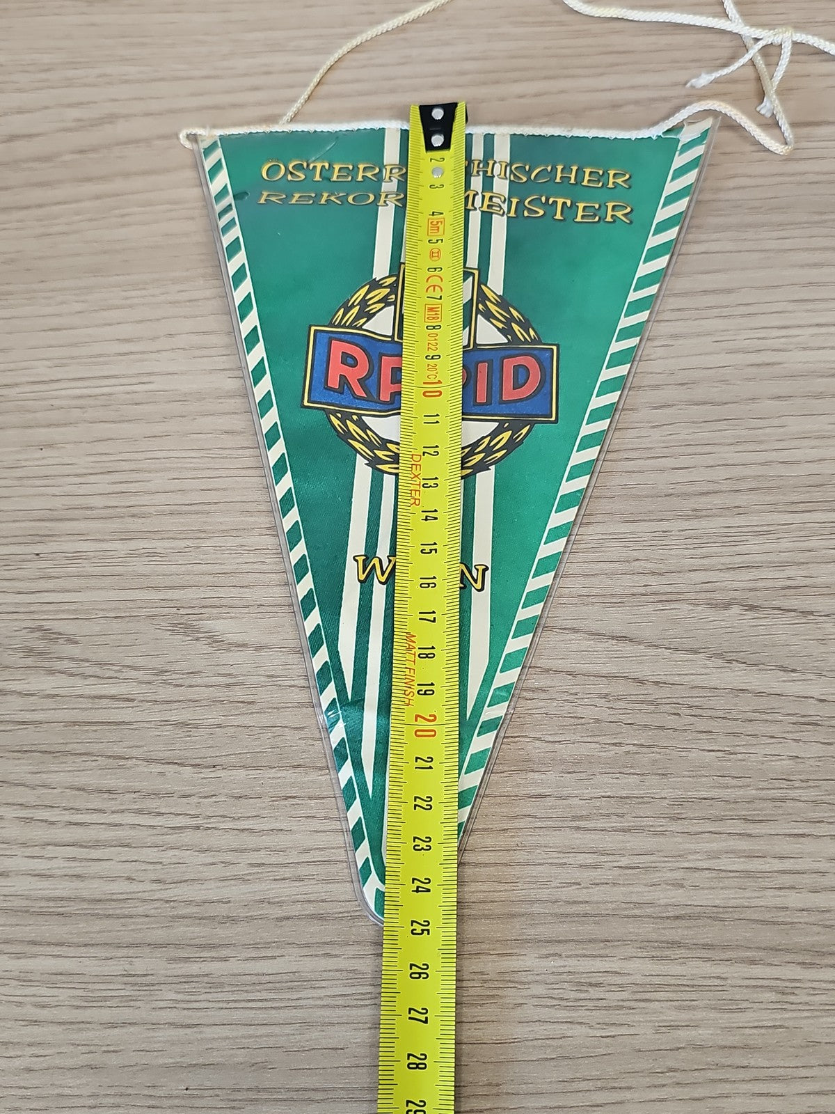 Fanion ancien rétro football club Rapid, collection vintage supporter déco sport