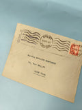 Ancienne enveloppe oblitérée Brest 1937 philatélie collection début XXe postal