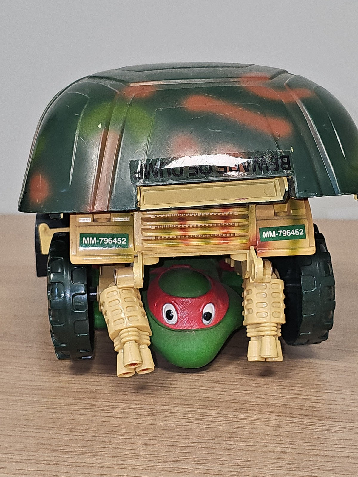 Figurine rétro TMNT Tortues Ninja véhicule militaire ancien 1992 jouet collectio