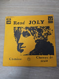 Vintage 45 tours ancien disque vinyle René Joly collection rétro musique françai