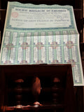 Action au porteur Société Malgache de Cultures ancien document financier 1920s