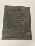 Plaque métal ancienne Septième Jour Journal du Dimanche 1979 presse vintage