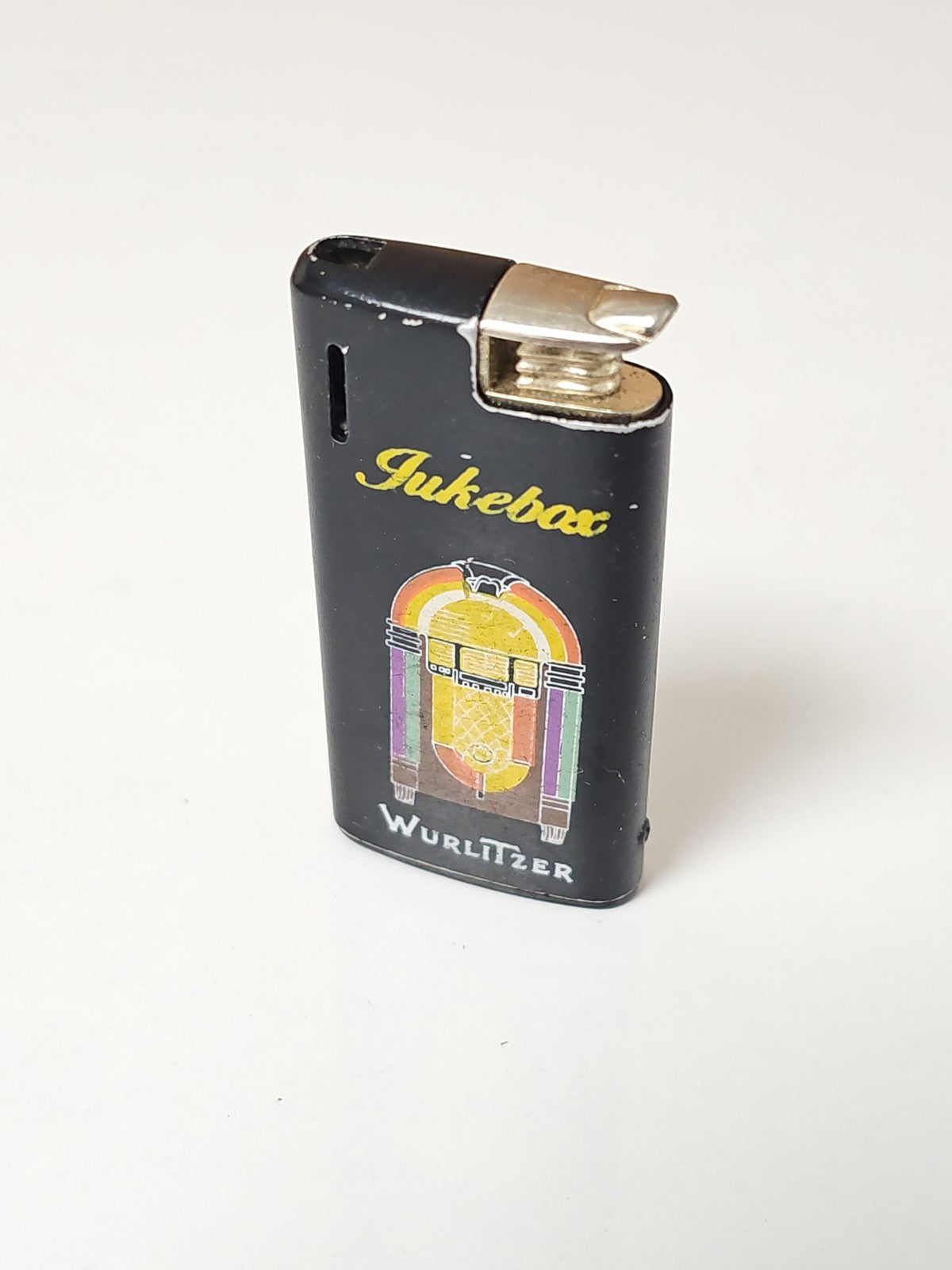 Ancien briquet vintage Jukebox rétro, objet de collection pour amateur d?insolit