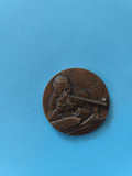 Médaille vintage ancienne concours chasse collection objet rétro cynégétique Fra