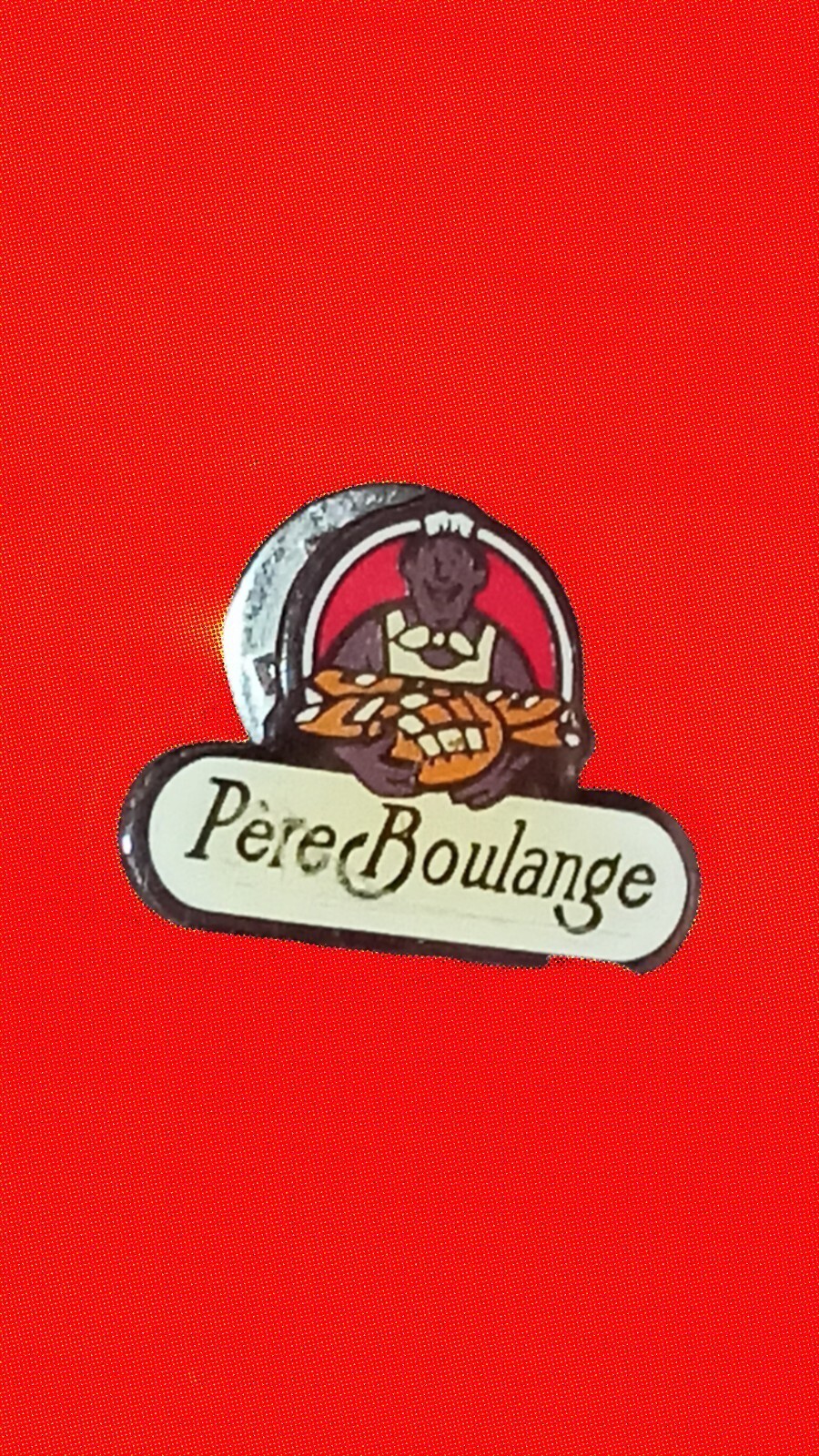 Pin's vintage Père Boulange boulanger logo édition limitée badge ancien