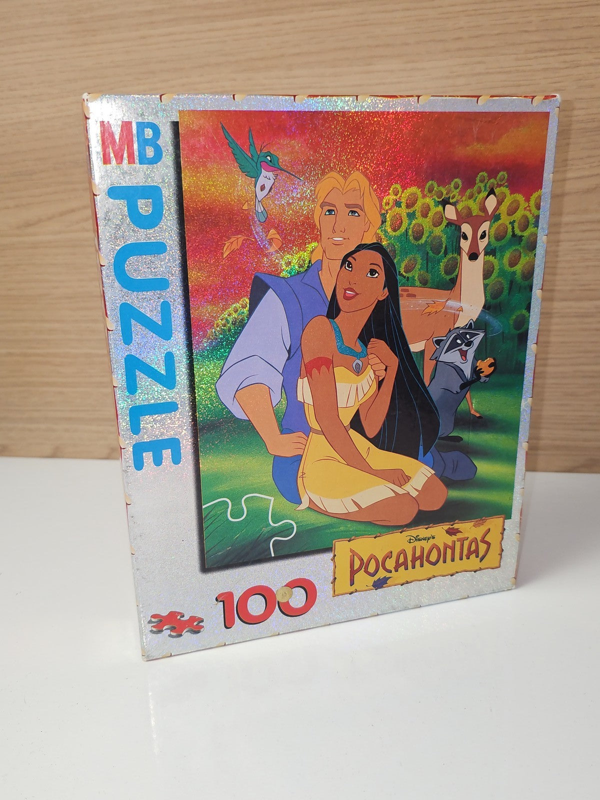 Puzzle rétro 500 pièces Pocahontas ancien, jeu de collection vintage Disney rare