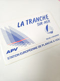 Vintage autocollant publicitaire rétro La Tranche-sur-Mer ancien sticker déco