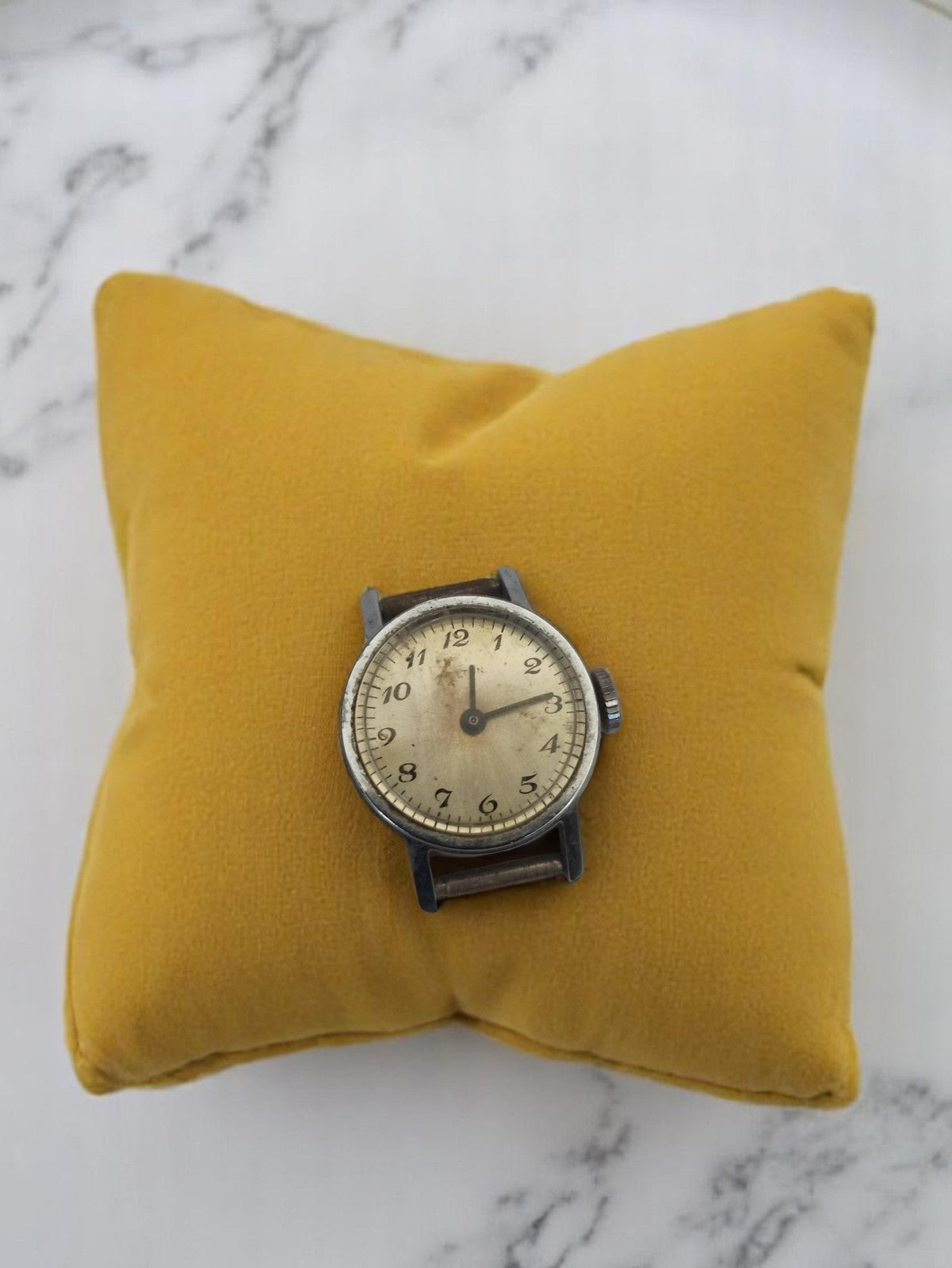Montre homme mécanique Kelton vintage cadran patiné années 60/70