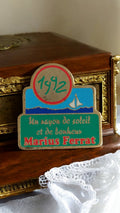Pin's vintage Marius Ferrat 1992, broche rétro émaillée, rare ancien
