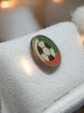 Pin's vintage Foroball ancien badge football émaillé rond rétro années 80