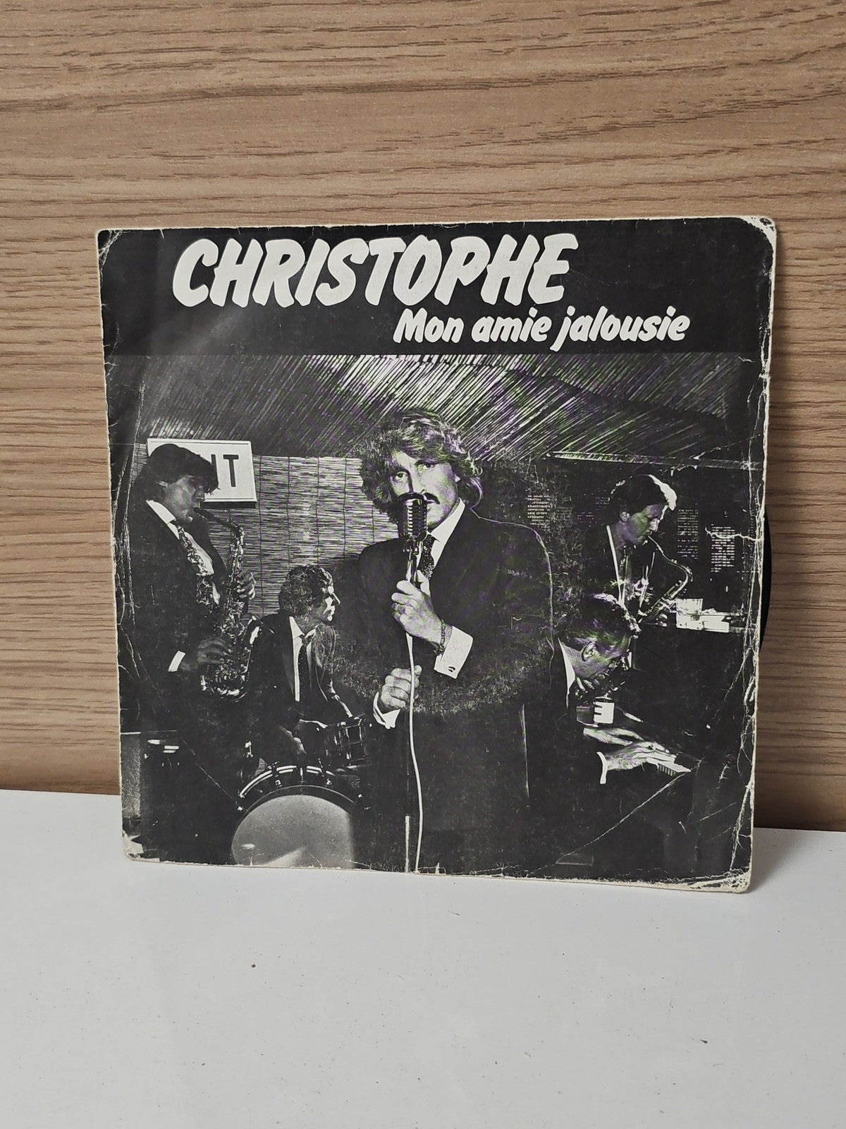 Vinyle 45 tours rétro Christophe ancien disque collection musique française vint