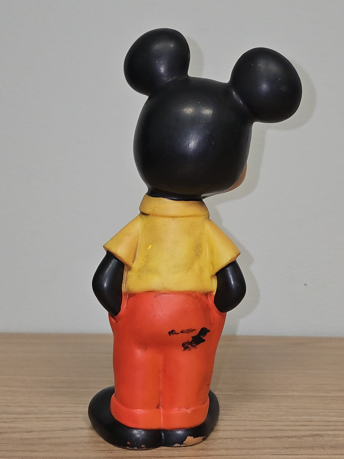 Vintage figurine pouet Mickey Mouse Delacoste 1969 Disney ancien jouet France