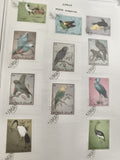 Timbres Ajman oiseaux oblitérés poste aérienne thématique philatélie