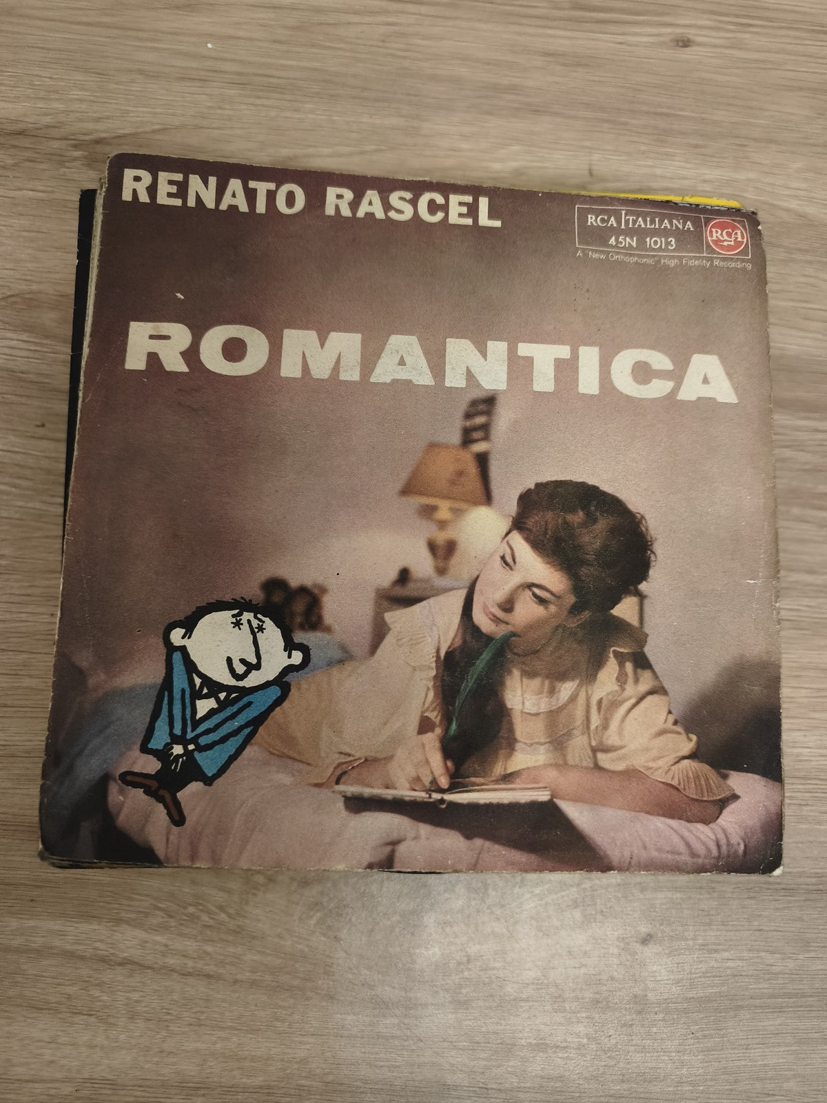 Vinyle 45 tours Renato Rascel Romantica RCA Italiana pochette illustrée