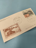 Enveloppe FDC Gabon 1989 Premier Jour d?Émission Timbres illustrés Abidjan