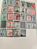 Timbres oblitérés Autriche Republik Österreich femmes costumes régionaux philaté