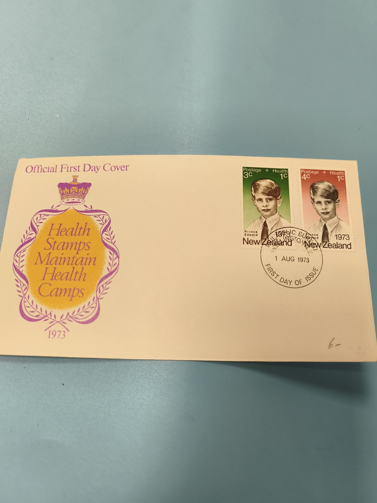 Ancienne enveloppe First Day Cover 1973 Nouvelle-Zélande timbres santé