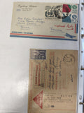 Lot anciennes enveloppes philatélie, courrier international, timbres oblitérés
