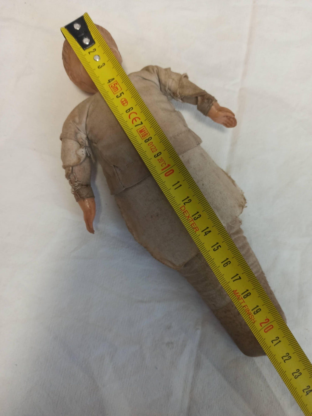 Poupée ancienne française tête biscuit tissu XIXe vintage rétro rare