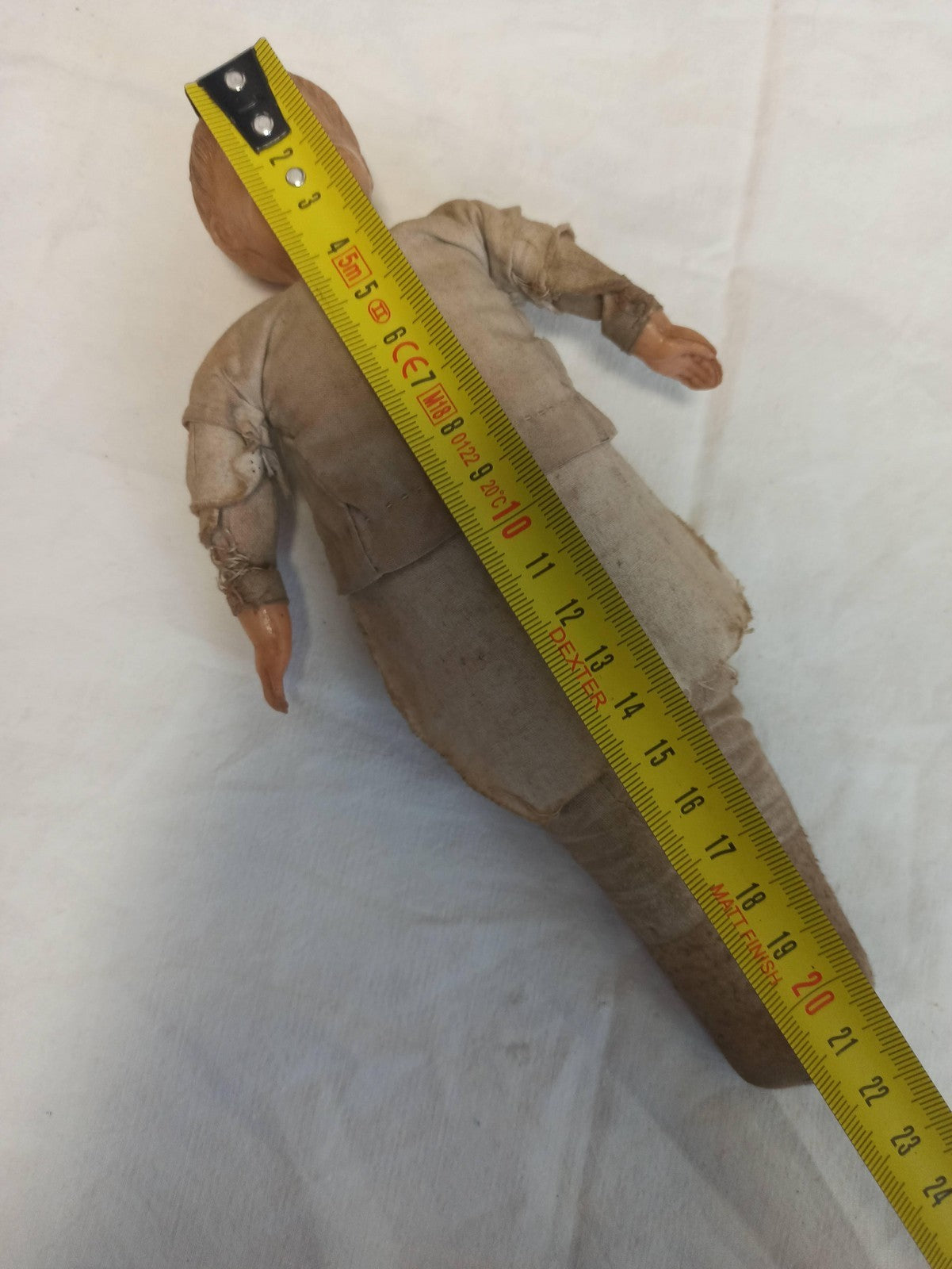 Poupée ancienne française tête biscuit tissu XIXe vintage rétro rare