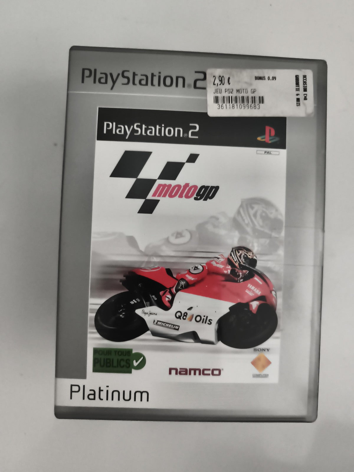 Jeu PlayStation 2 MotoGP Platinum Namco course moto PS2 Sony PAL