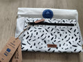 Pochette avant Cabaia Ocean Good blanc motif surf 24 cm neuve