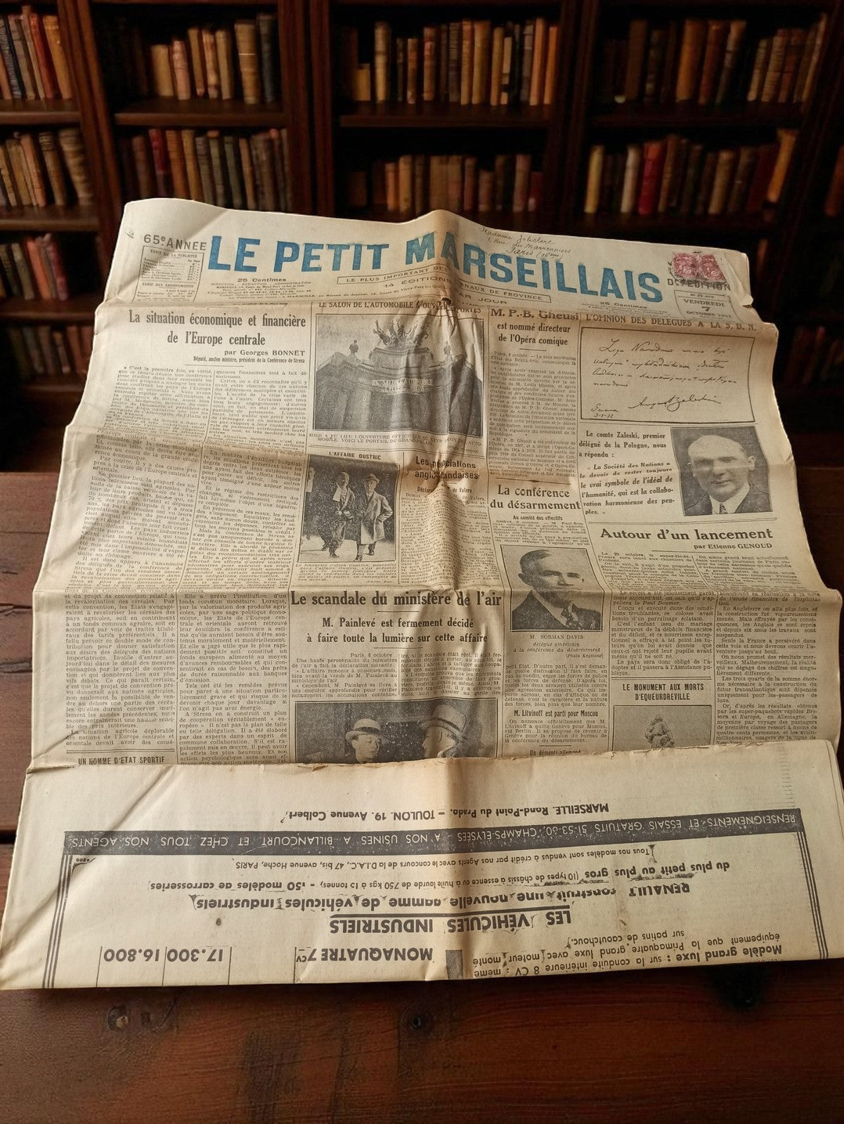 Journal ancien Le Petit Marseillais années 1930 vintage presse rétro France