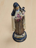 Statue ancienne église vintage Sainte Thérèse de Lisieux grande religieuse déco