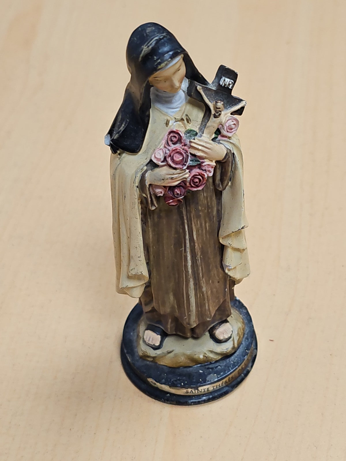 Statue ancienne église vintage Sainte Thérèse de Lisieux grande religieuse déco