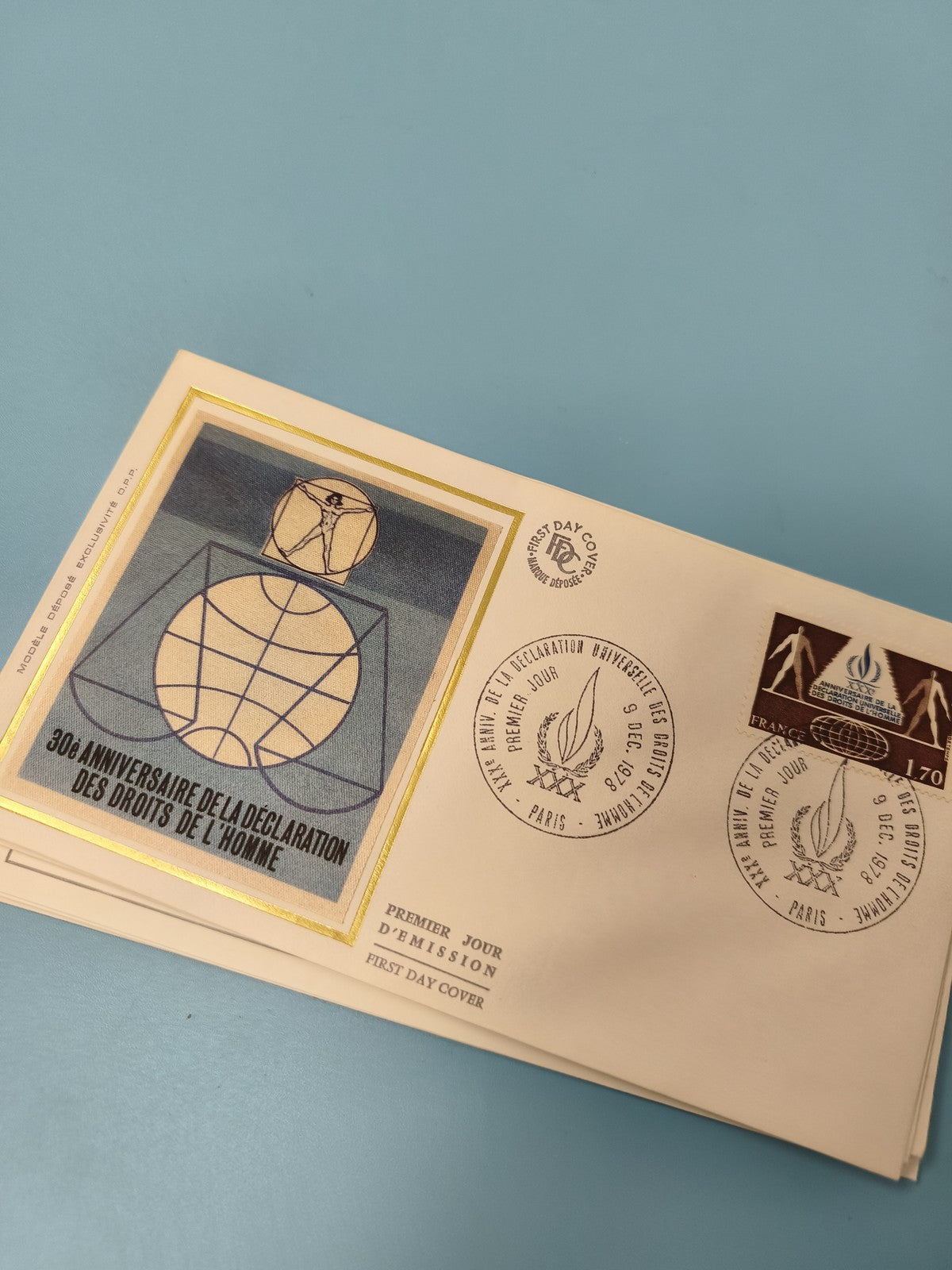 Enveloppe premier jour d?émission FDC Droits de l?Homme 1978 Paris