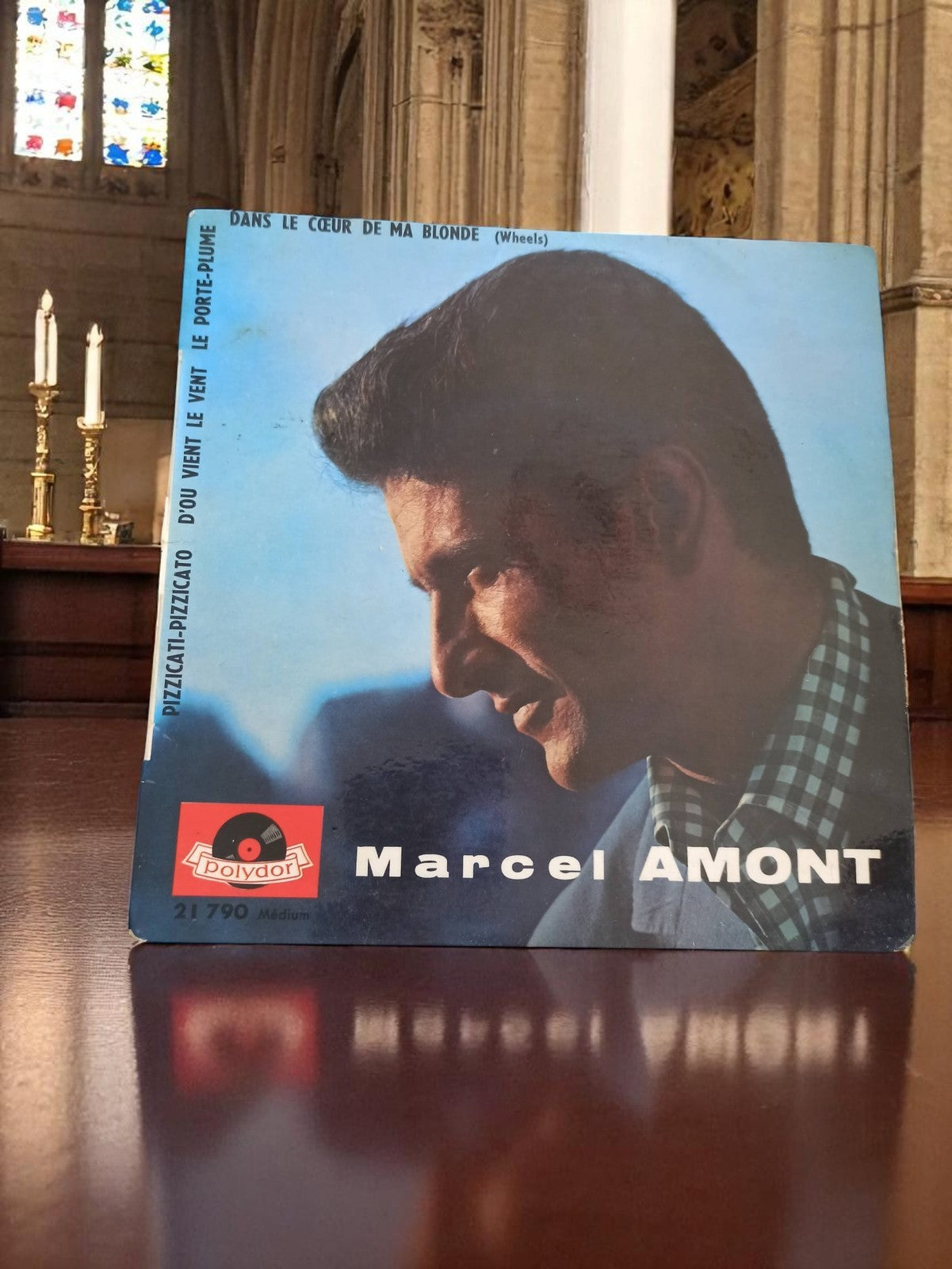 Vinyle 45 tours Marcel Amont Polydor vintage pochette photo années 60