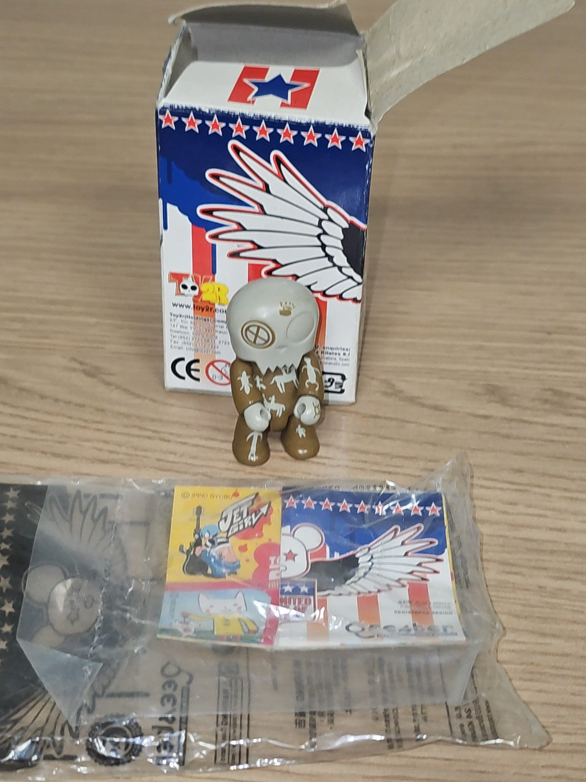 Figurine Toy2R Qee TMBOO 2.5 pouces USA Series neuve en boîte NIB d'occasion