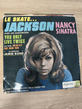 Vinyle 45 tours vintage Nancy Sinatra Jackson You Only Live Twice pochette d?ori