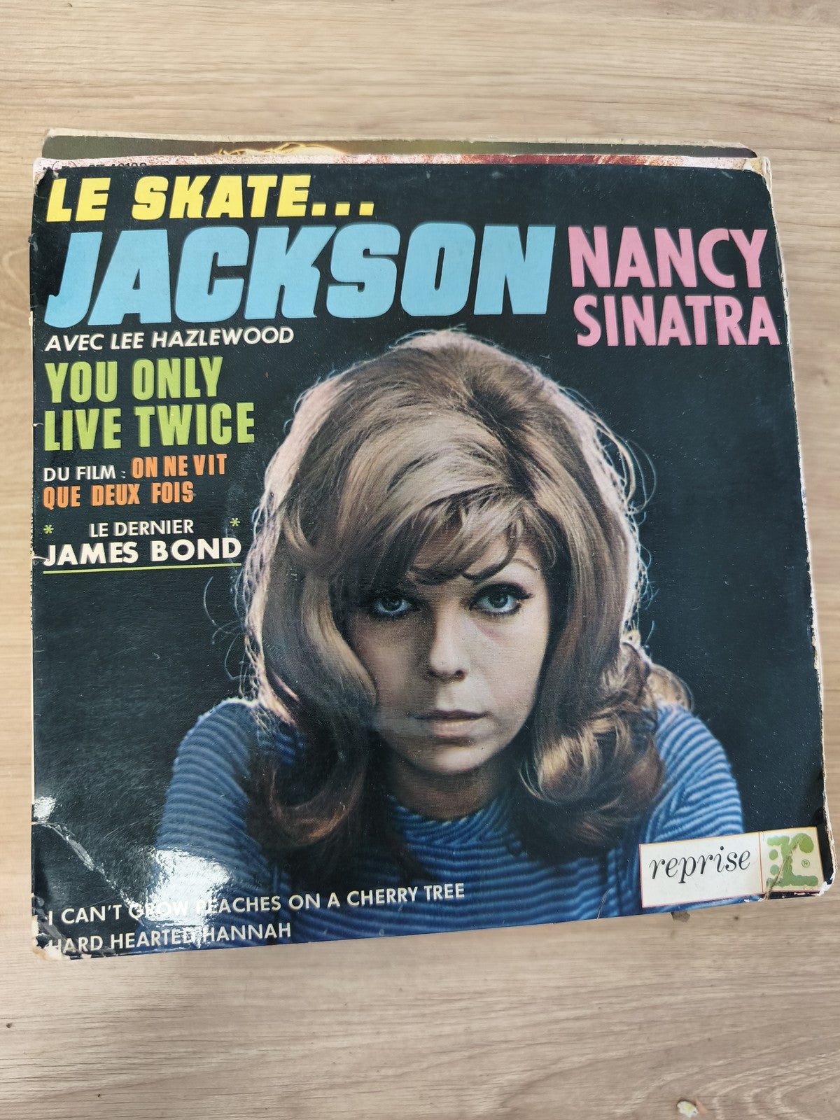 Vinyle 45 tours vintage Nancy Sinatra Jackson You Only Live Twice pochette d?ori