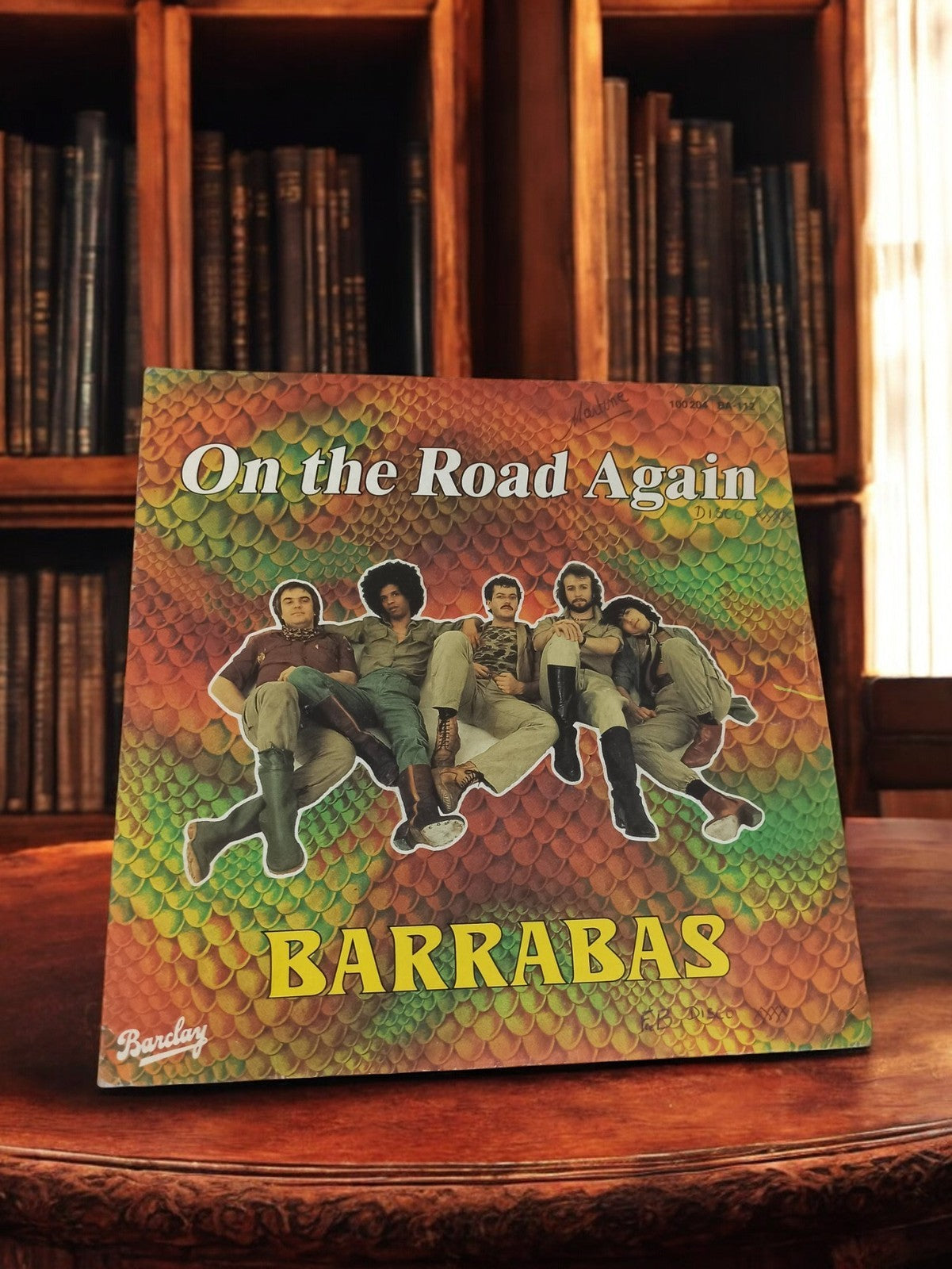 Disque vinyle 45T Barrabas On the Road Again vintage Barclay rétro