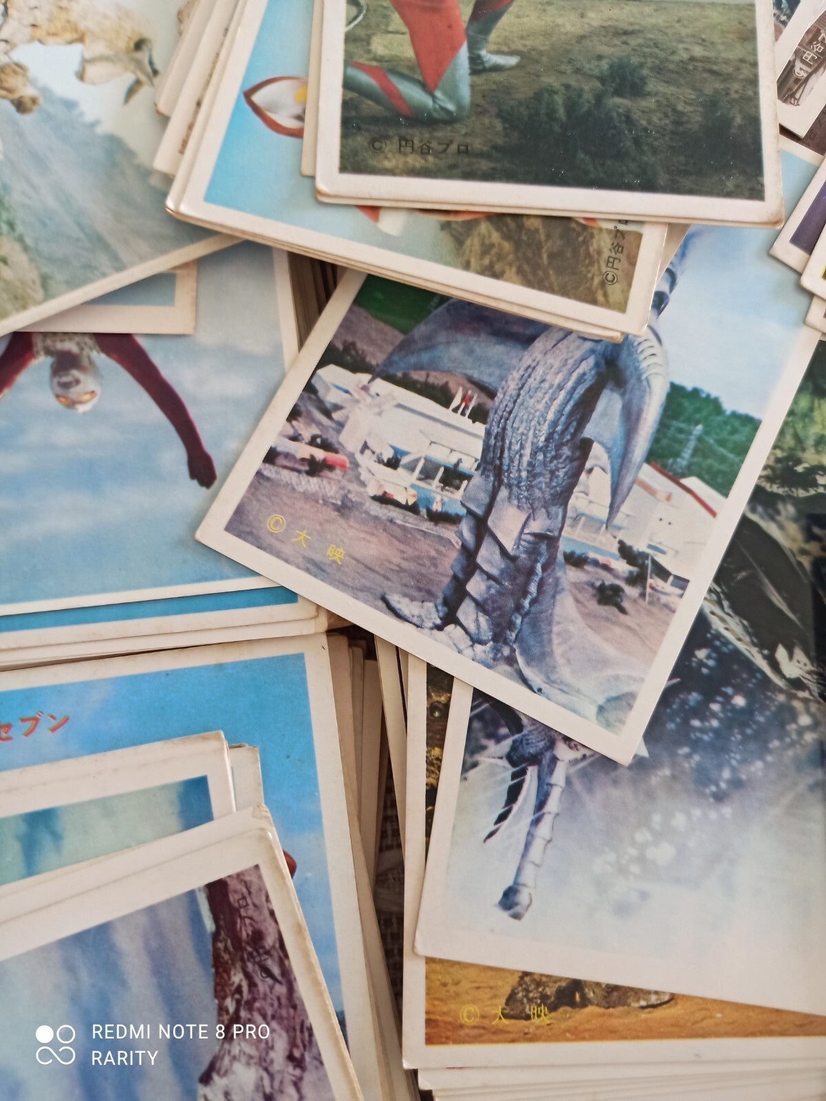 Cartes photos Ultraman Kaiju vintage, lot officiel, série japonaise, Tokusatsu
