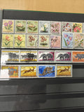 Lot timbres Congo Belge fleurs et animaux, multicolores, d?occasion, philatélie