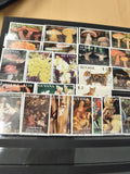 Lot timbres GUYANA thématiques animaux fleurs Noël sur support noir (support non