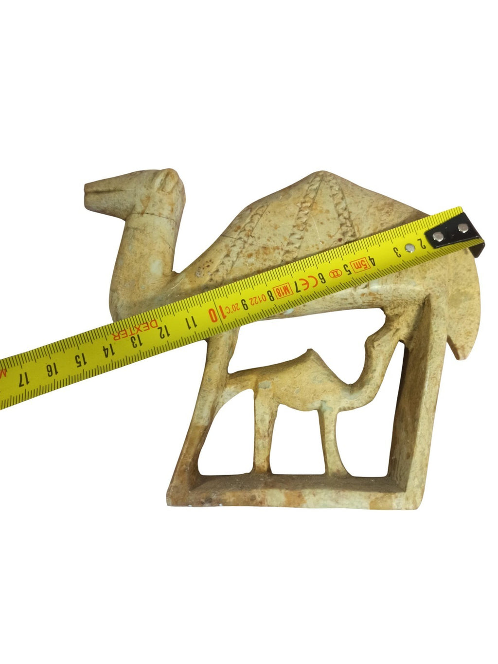 Sculpture vintage dromadaire pierre naturelle, déco ancienne, art animalier