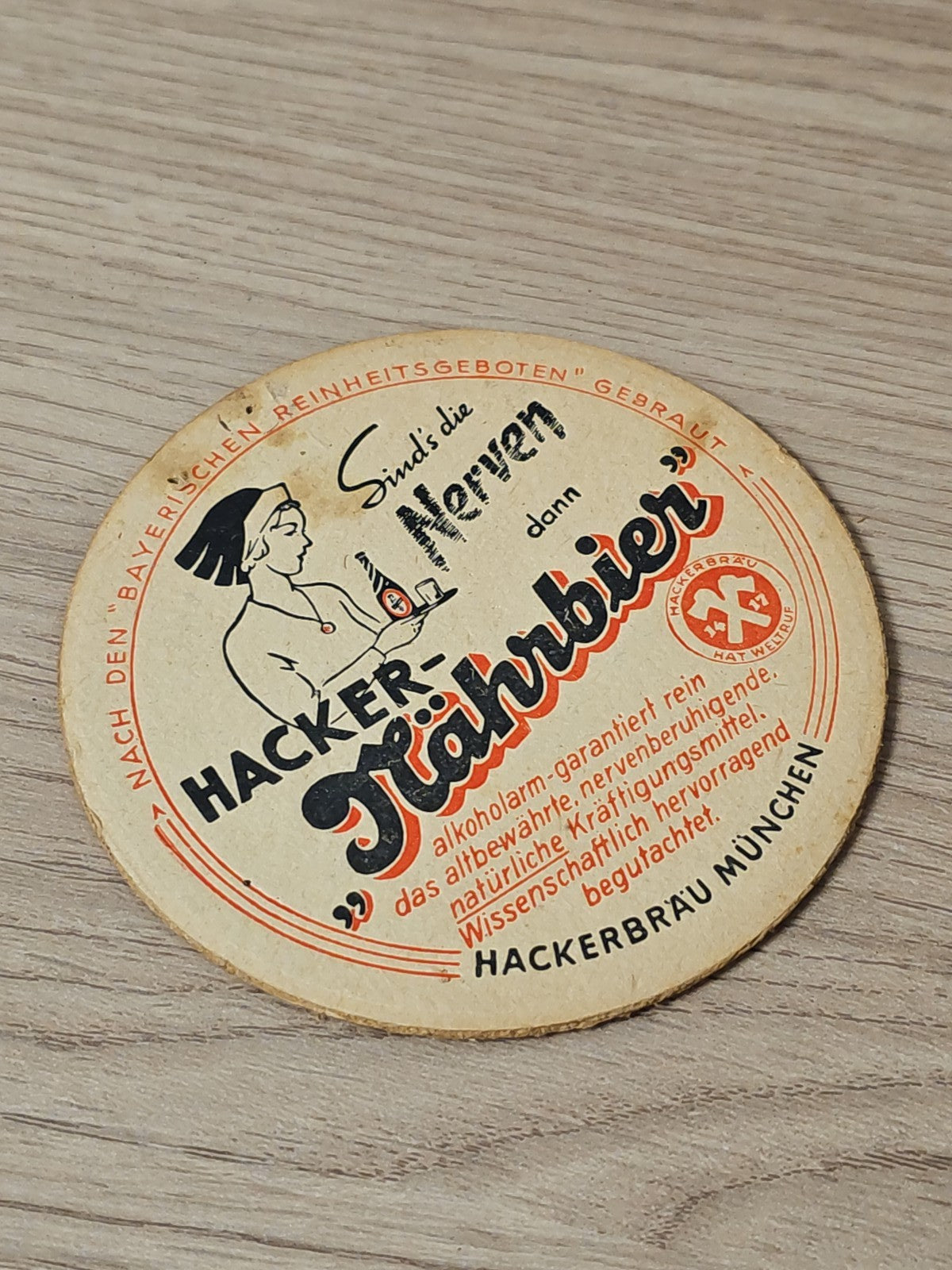 Dessous de verre bière Hackerbrau Munchen Munich authentique pub bar Allemagne