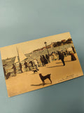 Ancienne carte postale animée Arcachon jetée plage vintage collection