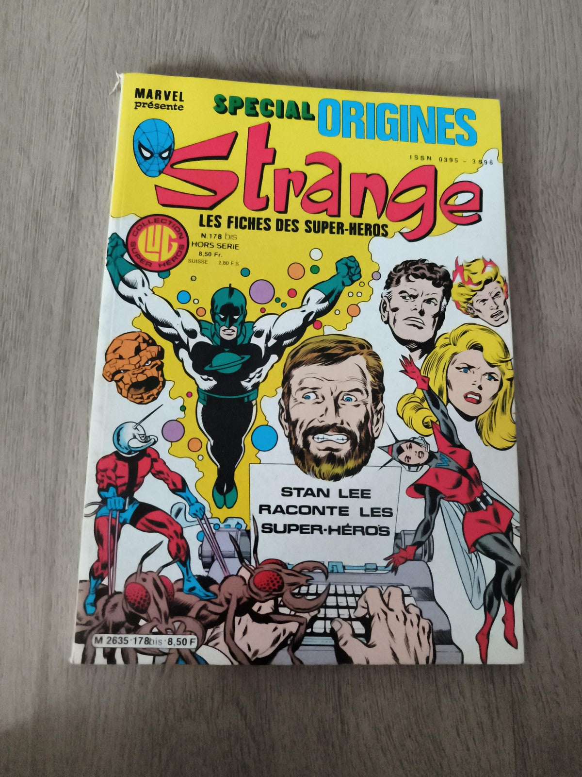 Strange Spécial Origines Marvel n°178 bis ancien comic Stan Lee super-héros