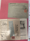 Lot anciennes enveloppes philatélie timbres oblitérés Haute-Savoie années 30-40