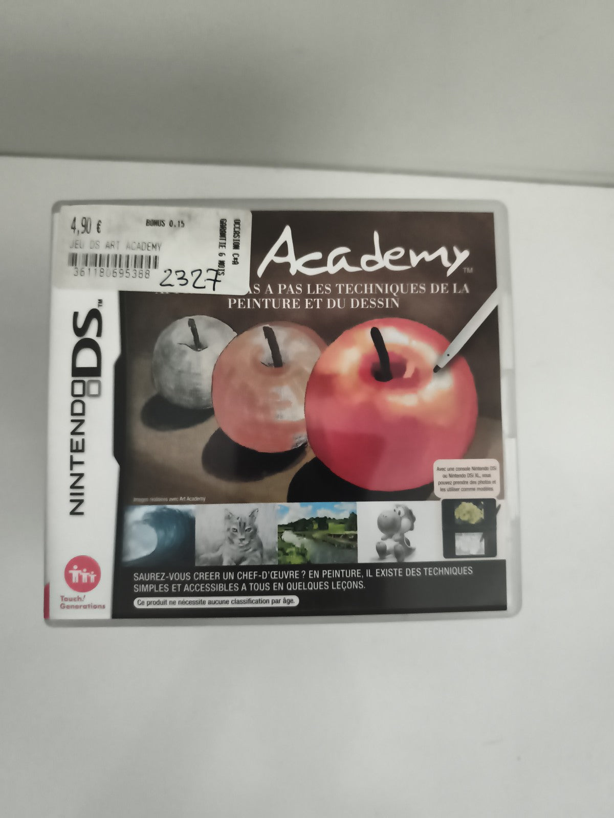 Jeu Nintendo DS Art Academy dessin peinture Touch Generations
