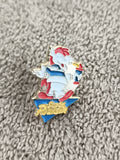 Pin's vintage Super Poulain mascotte émaillé, badge années 90, rare