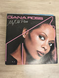 Vinyle 45 tours Diana Ross My Old Piano pochette noire et rose état d'occasion