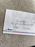 Lettre aérienne Sagg Clinique J. d’Arc Réunion 1992 oblitération philatélie