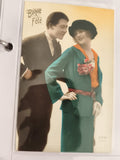 Carte postale ancienne Bonne Fête REX 1996, couple élégant, début XXe