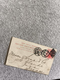 Carte postale ancienne GB 1d rouge oblitérée 1892 Paris Dublin CPA