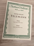 Ancien livre partitions Telemann violon piano Hortus Musicus vintage collection